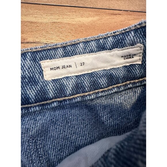 PacSun Embellished Mom Jeans –‎ Size 27 – Distressed & Patch Detail - Picture 5 of 11